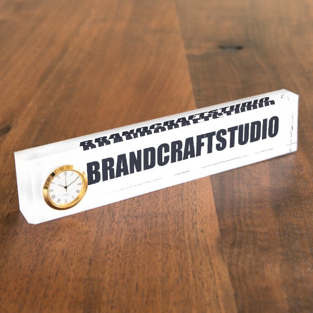 Plaque de nom de bureau personnalisable (Taille)