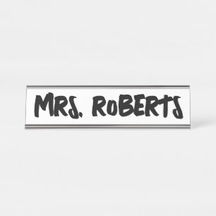 Plaque de nom de bureau personnalisée pour enseign