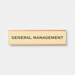 Plaque de nom de porte de bureau professionnel mod