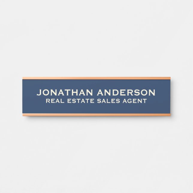 Plaque de nom de porte de bureau professionnel mod (Devant)