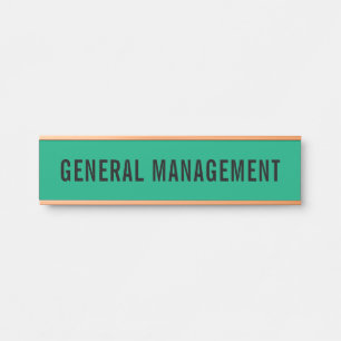 Plaque de nom de porte de bureau professionnel mod