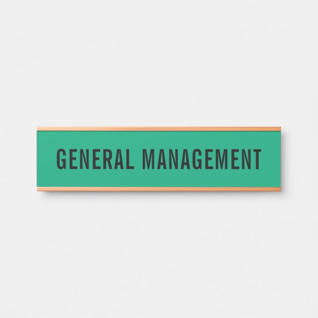 Plaque de nom de porte de bureau professionnel mod (Devant)