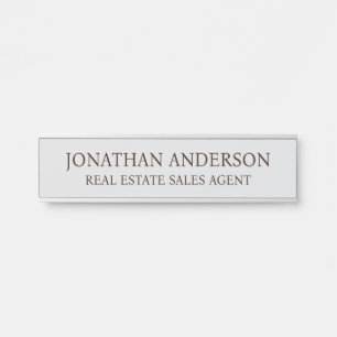 Plaque de nom de porte de bureau professionnel mod