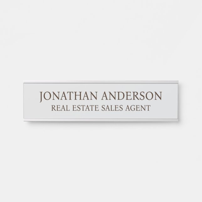 Plaque de nom de porte de bureau professionnel mod (Devant)