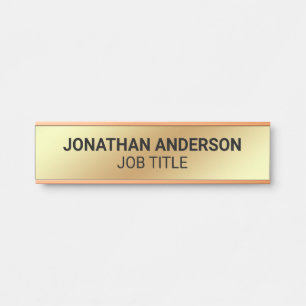 Plaque de nom de porte de bureau professionnel mod