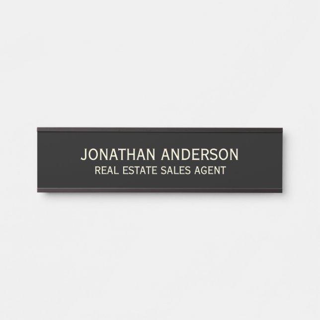 Plaque de nom de porte de bureau professionnel mod (Devant)