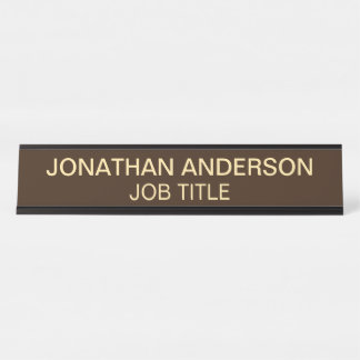 Plaque de nom de porte de bureau professionnel mod