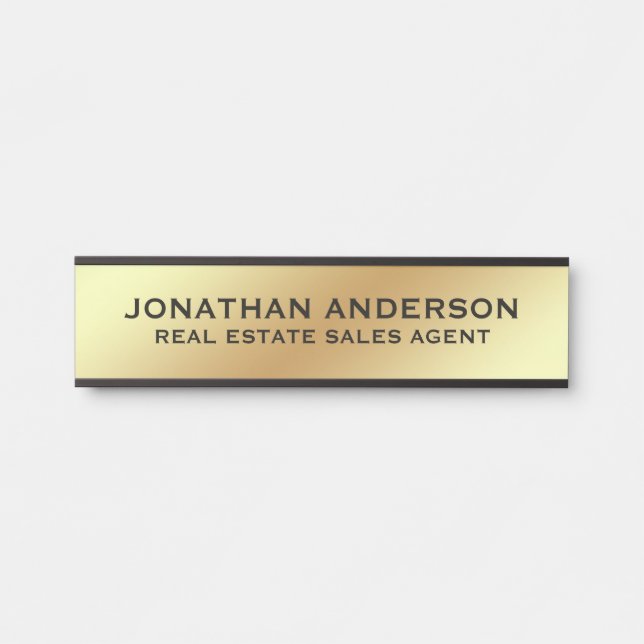 Plaque de nom de porte de bureau professionnel mod (Devant)
