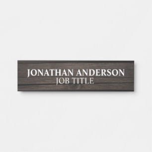 Plaque de nom de porte de bureau professionnel mod