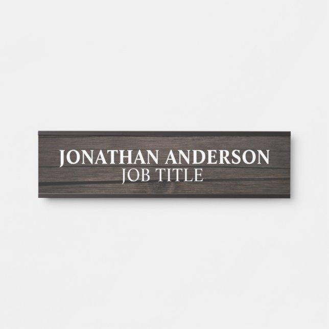 Plaque de nom de porte de bureau professionnel mod (Devant)