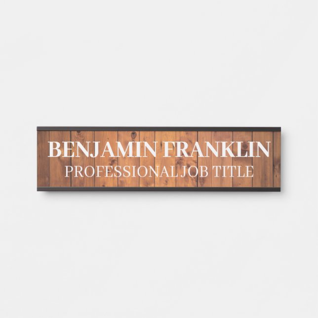 Plaque de nom de porte de bureau professionnel mod (Devant)