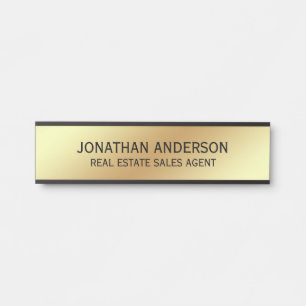 Plaque de nom de porte de bureau professionnel mod