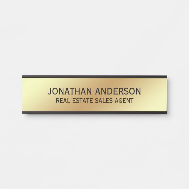 Plaque de nom de porte de bureau professionnel mod (Devant)