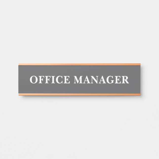 Plaque de nom de porte de bureau professionnel mod (Devant)