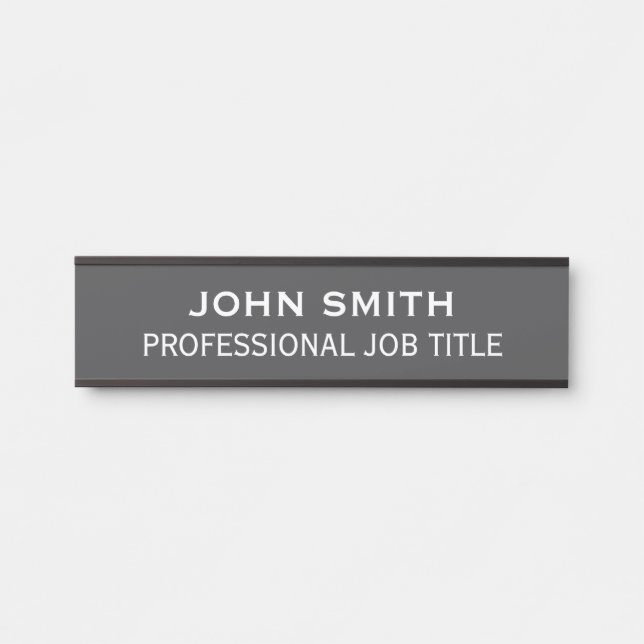 Plaque de nom de porte de bureau professionnel mod (Devant)