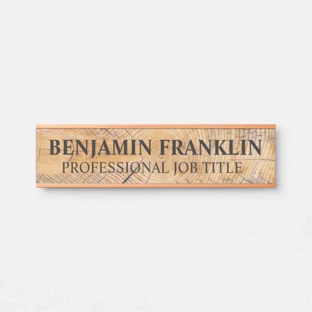 Plaque de nom de porte de bureau professionnel mod (Devant)