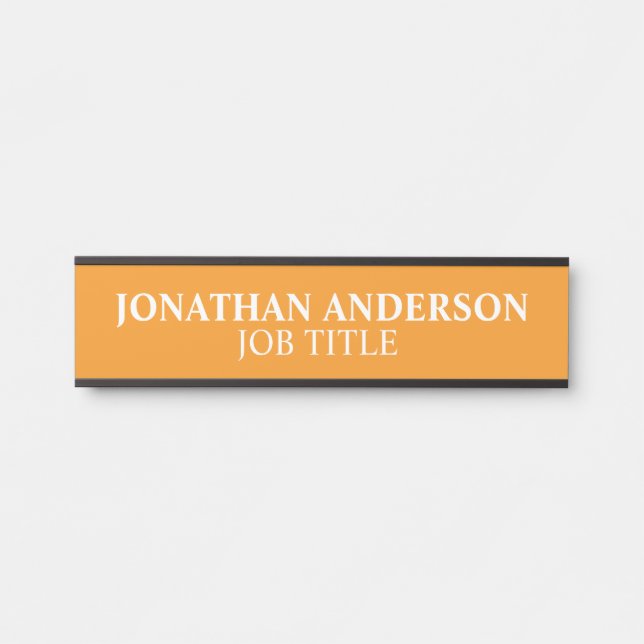 Plaque de nom de porte de bureau professionnel mod (Devant)