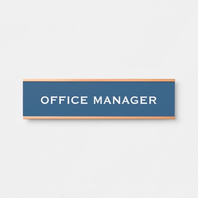 Plaque de nom de porte de bureau professionnel mod (Devant)