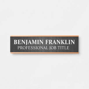 Plaque de nom de porte de bureau professionnel mod