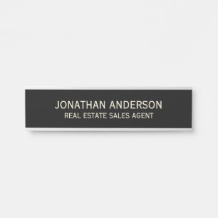 Plaque de nom de porte de bureau professionnel mod