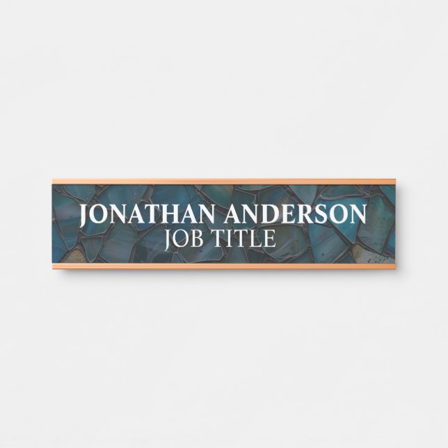 Plaque de nom de porte de bureau professionnel mod (Devant)