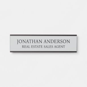 Plaque de nom de porte de bureau professionnel mod