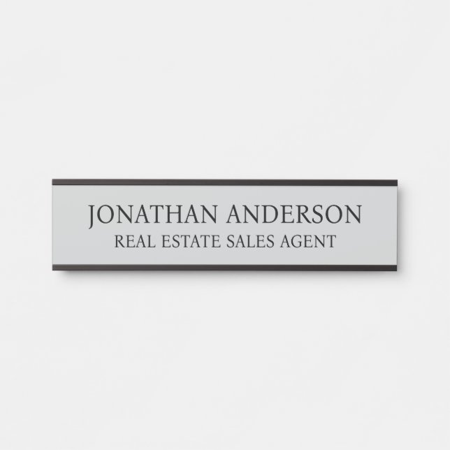 Plaque de nom de porte de bureau professionnel mod (Devant)