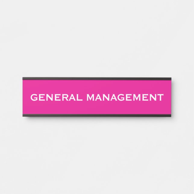 Plaque de nom de porte de bureau professionnel mod (Devant)