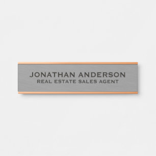 Plaque de nom de porte de bureau professionnel mod