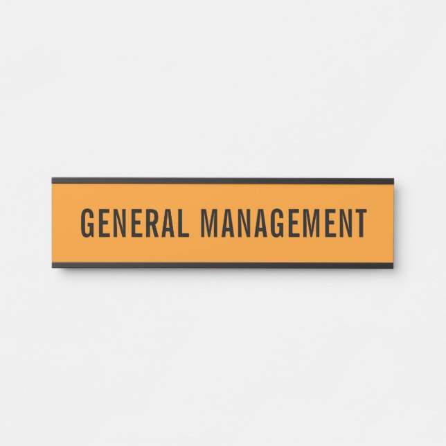 Plaque de nom de porte de bureau professionnel mod (Devant)