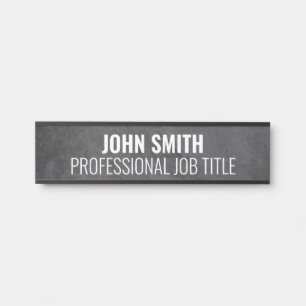 Plaque de nom de porte de bureau professionnel mod