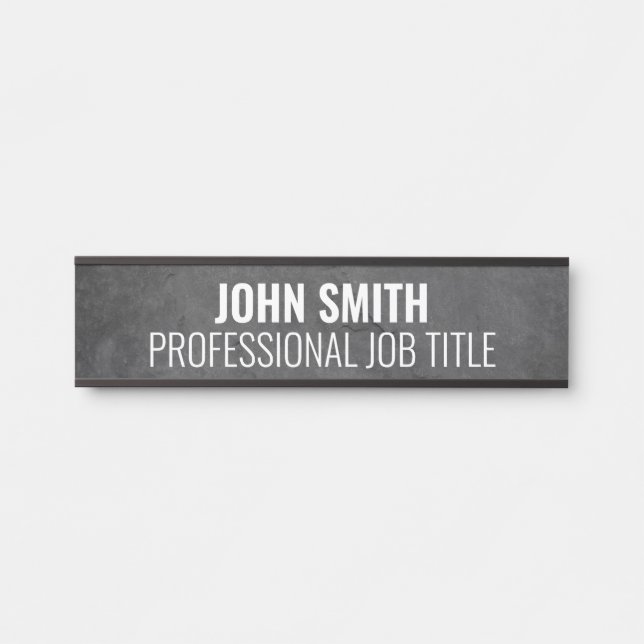 Plaque de nom de porte de bureau professionnel mod (Devant)