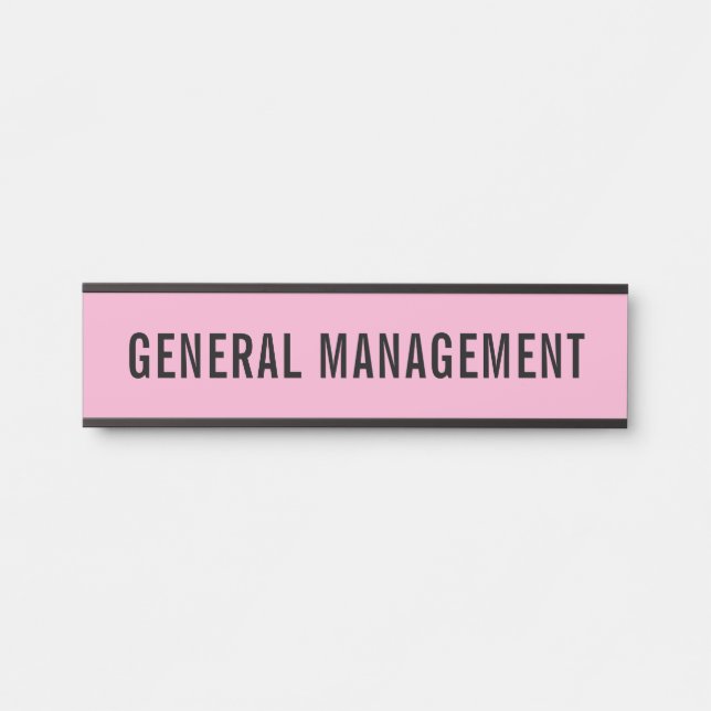 Plaque de nom de porte de bureau professionnel mod (Devant)