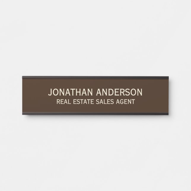 Plaque de nom de porte de bureau professionnel mod (Devant)