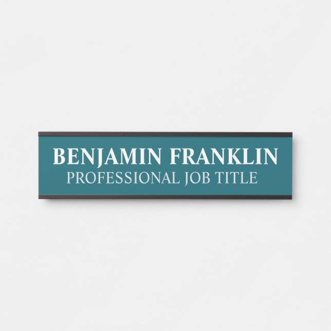 Plaque de nom de porte de bureau professionnel mod (Devant)