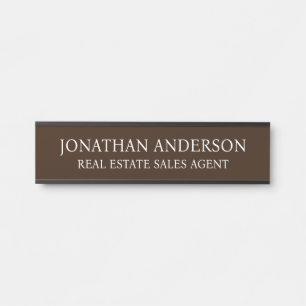 Plaque de nom de porte de bureau professionnel mod