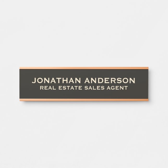 Plaque de nom de porte de bureau professionnel mod (Devant)