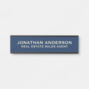 Plaque de nom de porte de bureau professionnel mod