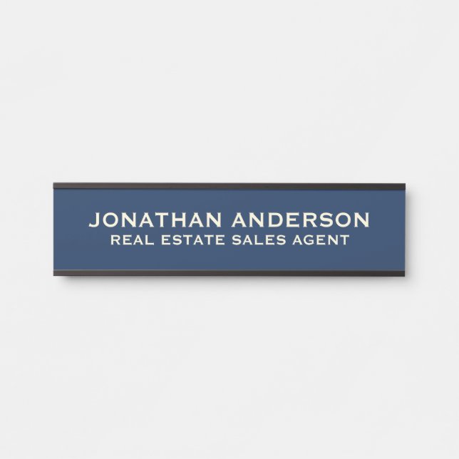 Plaque de nom de porte de bureau professionnel mod (Devant)