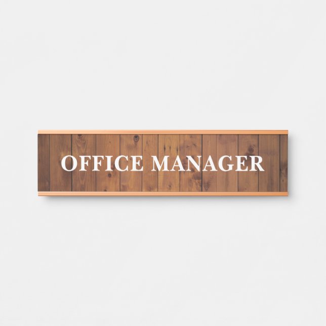 Plaque de nom de porte de bureau professionnel mod (Devant)