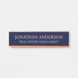 Plaque de nom de porte de bureau professionnel mod