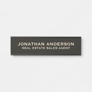 Plaque de nom de porte de bureau professionnel mod
