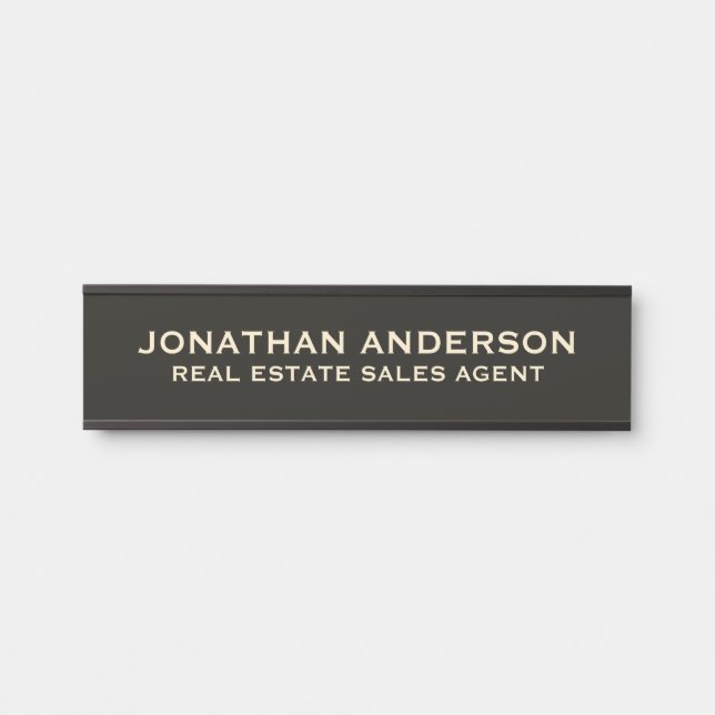 Plaque de nom de porte de bureau professionnel mod (Devant)