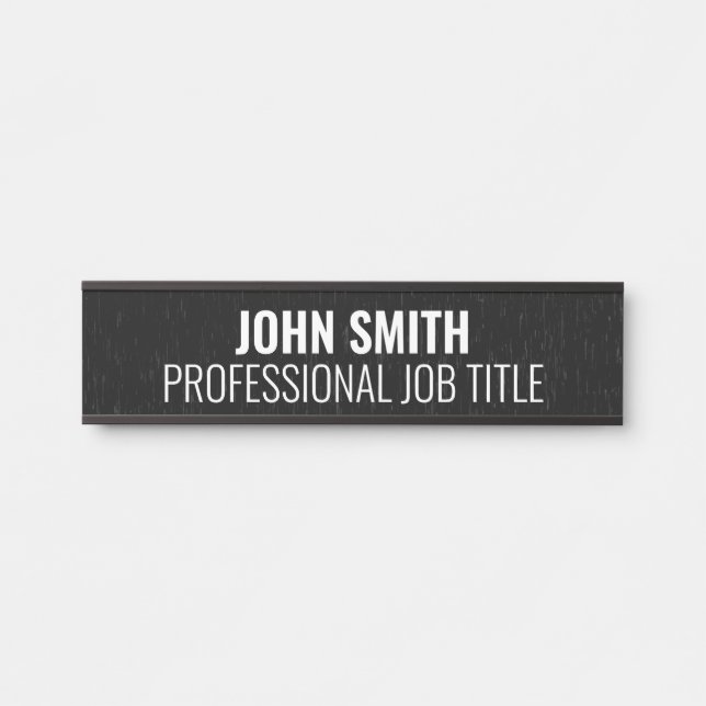 Plaque de nom de porte de bureau professionnel mod (Devant)