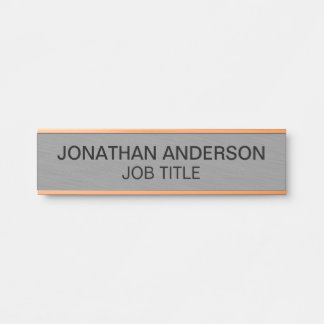 Plaque de nom de porte de bureau professionnel mod