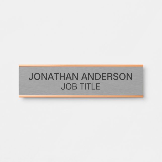 Plaque de nom de porte de bureau professionnel mod (Devant)