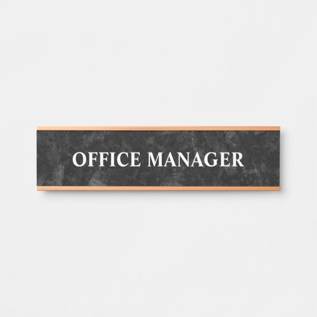 Plaque de nom de porte de bureau professionnel mod (Devant)