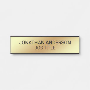 Plaque de nom de porte de bureau professionnel mod
