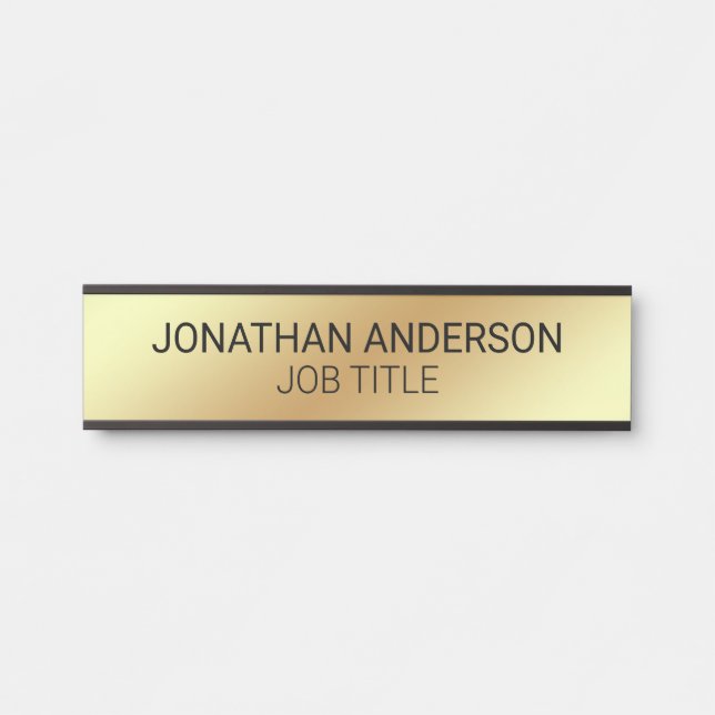 Plaque de nom de porte de bureau professionnel mod (Devant)
