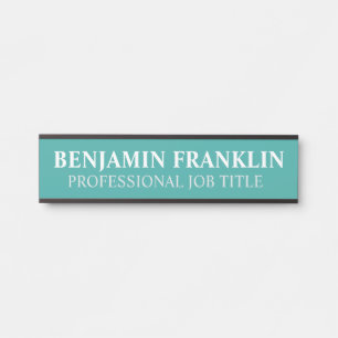 Plaque de nom de porte de bureau professionnel mod